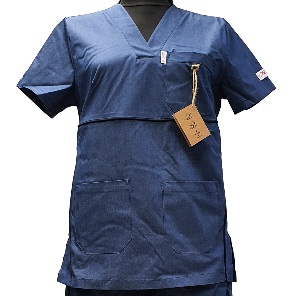 Areka medical uniform - denim top